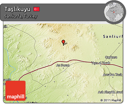 Physical 3D Map of Taşlıkuyu