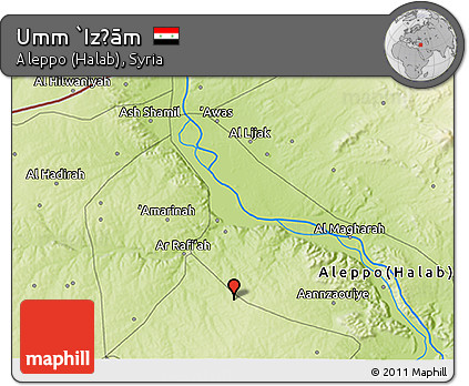 Physical 3D Map of Umm `Iz̧ām