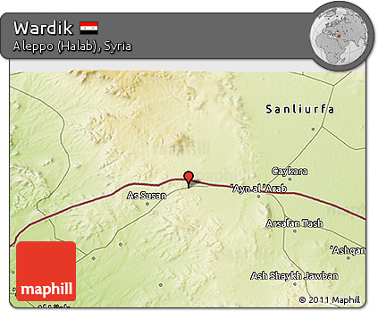 Physical 3D Map of Wardik