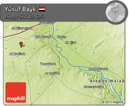 Physical 3D Map of Yūsuf Bayk