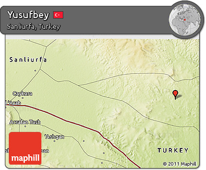 Physical 3D Map of Yusufbey