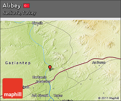 Physical 3D Map of Alibey