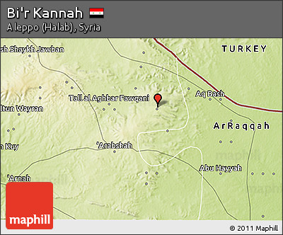 Physical 3D Map of Bi'r Kannah