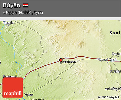 Physical 3D Map of Būyān
