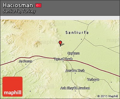 Physical 3D Map of Hacıosman