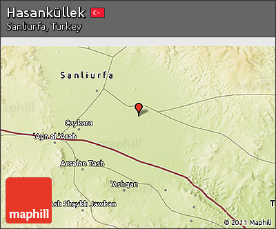 Physical 3D Map of Hasanküllek