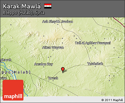 Physical 3D Map of Karak Mawlá