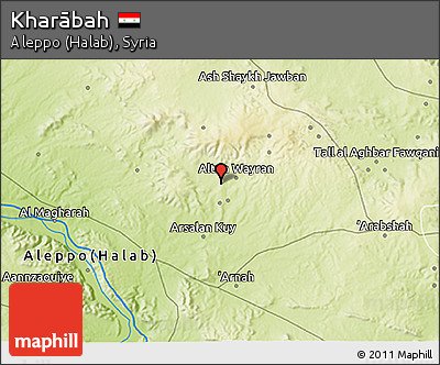 Physical 3D Map of Kharābah
