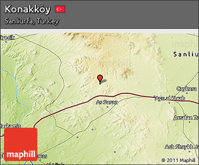 Physical 3D Map of Konakköy