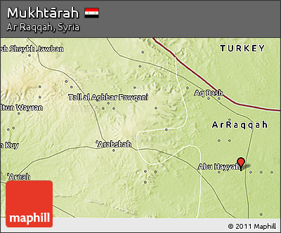 Physical 3D Map of Mukhtārah