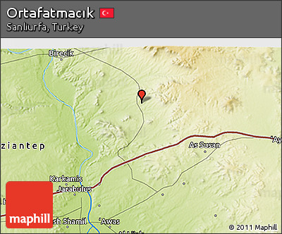 Physical 3D Map of Ortafatmacık