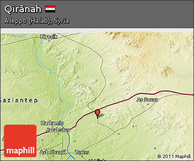 Physical 3D Map of Qirānah