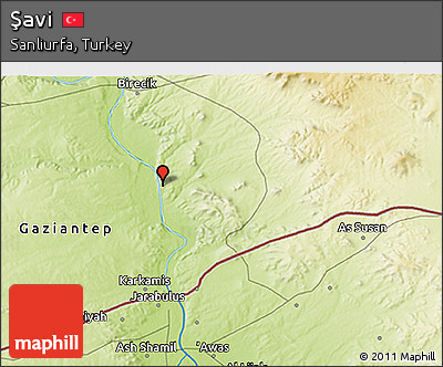Physical 3D Map of Şavi