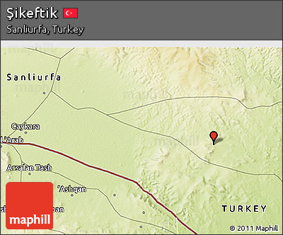 Physical 3D Map of Şikeftik