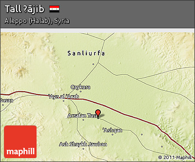 Physical 3D Map of Tall Ḩājib