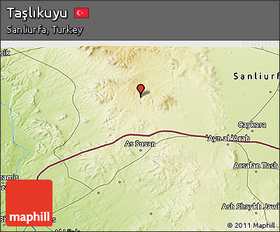 Physical 3D Map of Taşlıkuyu