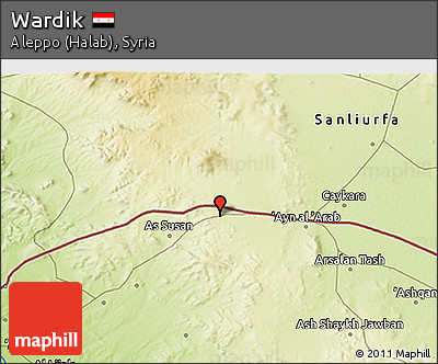 Physical 3D Map of Wardik