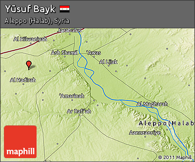 Physical 3D Map of Yūsuf Bayk
