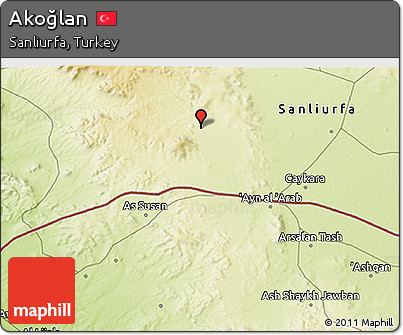 Physical 3D Map of Akoğlan