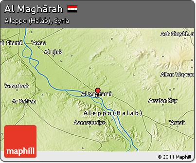 Physical 3D Map of Al Maghārah