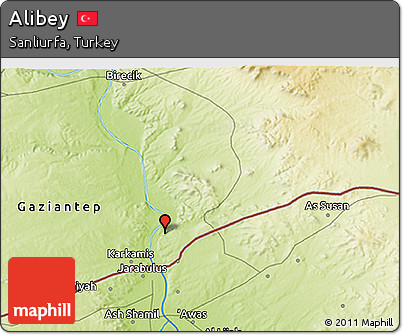 Physical 3D Map of Alibey
