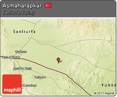 Physical 3D Map of Aşmaharapkâr