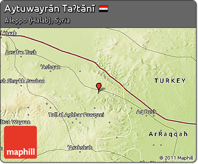 Physical 3D Map of Aytuwayrān Taḩtānī