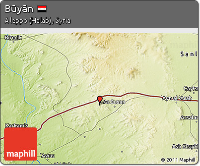 Physical 3D Map of Būyān