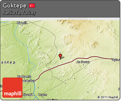 Physical 3D Map of Göktepe