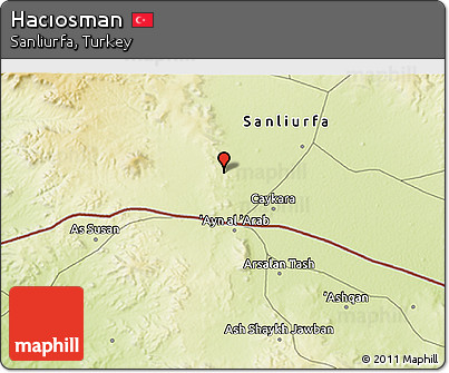 Physical 3D Map of Hacıosman