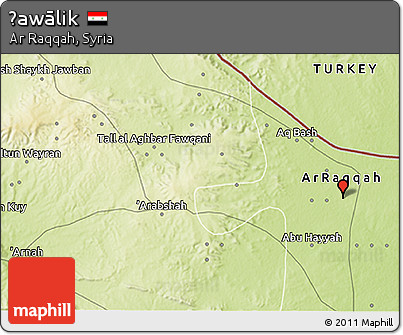Physical 3D Map of Ḩawālik