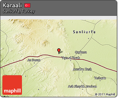 Physical 3D Map of Karaali