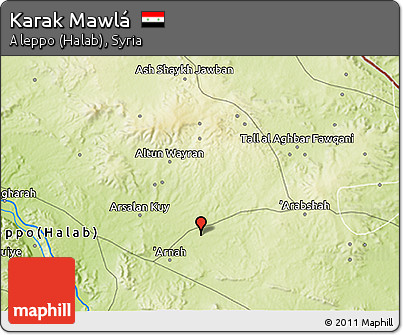 Physical 3D Map of Karak Mawlá