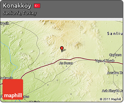 Physical 3D Map of Konakköy
