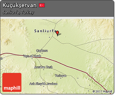 Physical 3D Map of Küçükşervan