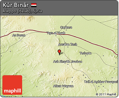 Physical 3D Map of Kūr Binār