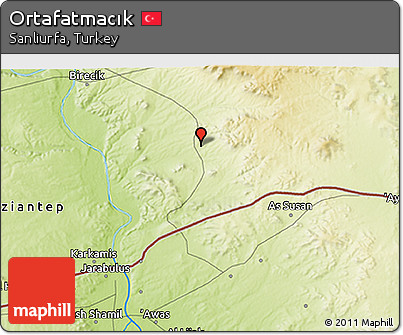 Physical 3D Map of Ortafatmacık