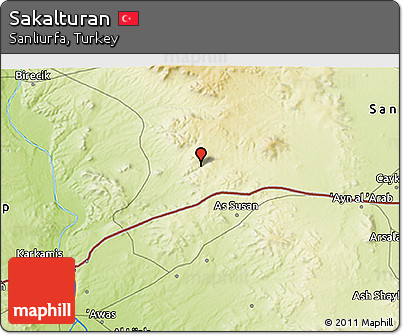 Physical 3D Map of Sakalturan
