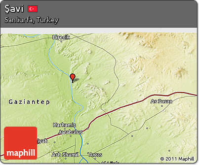 Physical 3D Map of Şavi