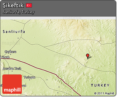 Physical 3D Map of Şikeftik
