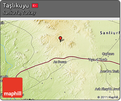Physical 3D Map of Taşlıkuyu