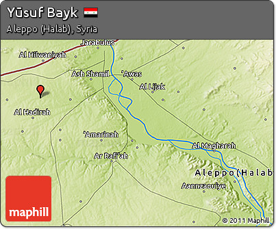 Physical 3D Map of Yūsuf Bayk