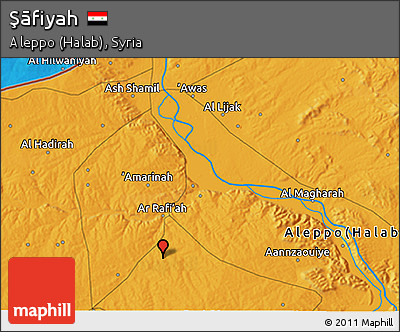 Political 3D Map of Şāfiyah