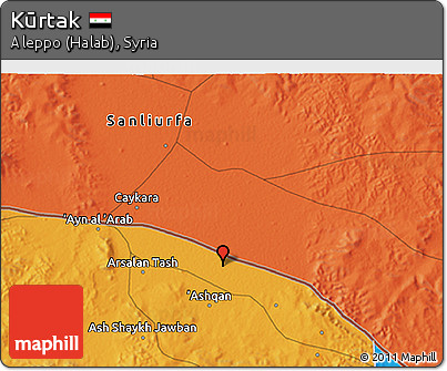 Political 3D Map of Kūrtak
