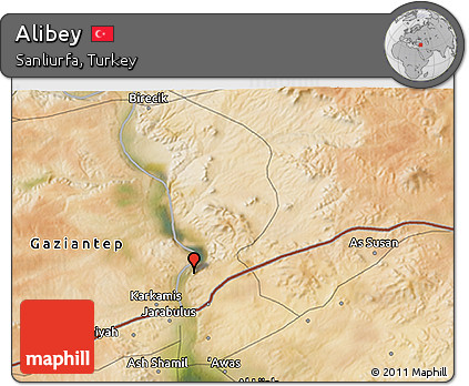 Satellite 3D Map of Alibey