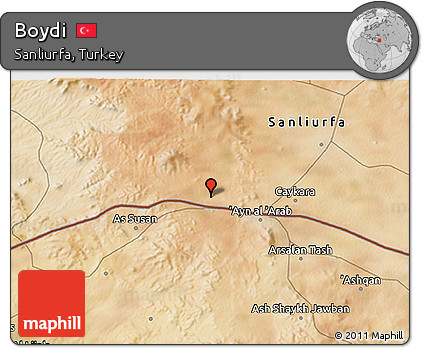 Satellite 3D Map of Boydi
