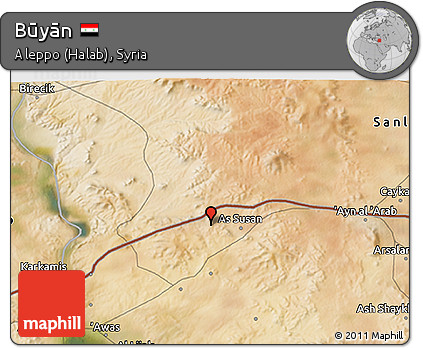 Satellite 3D Map of Būyān