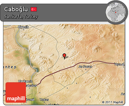 Satellite 3D Map of Caboğlu