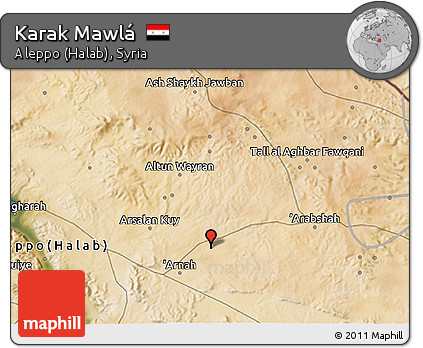 Satellite 3D Map of Karak Mawlá