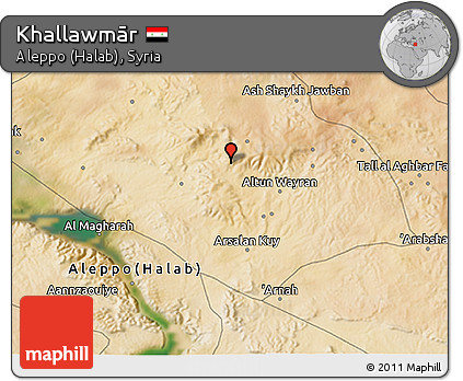 Satellite 3D Map of Khallawmār